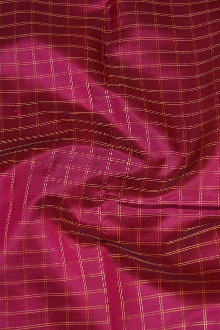 Deep Magenta Pink Vintage Kanchipuram Silk Saree