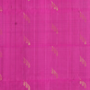 Magenta Pure Soft Silk Saree with Coffee Brown Borders