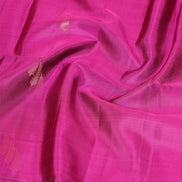 Magenta Pure Soft Silk Saree with Coffee Brown Borders