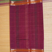 Vintage Magenta Kolam 1000 Butta SilkCotton Saree