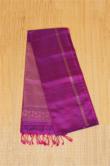 Magenta Monotone Pure Soft Silk Saree