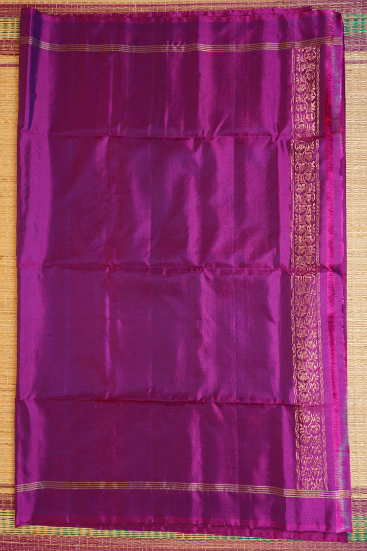 Magenta Monotone Pure Soft Silk Saree