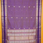 Purple Vintage Silkcotton Saree  with Violet Borders