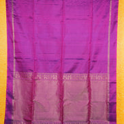 Magenta Monotone Pure Soft Silk Saree