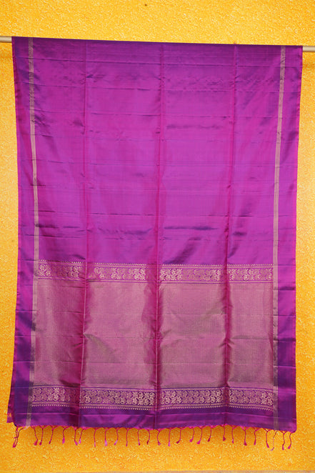 Magenta Monotone Pure Soft Silk Saree