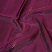 Violet  Pure Soft Silk Saree with Burnt Orange Borders